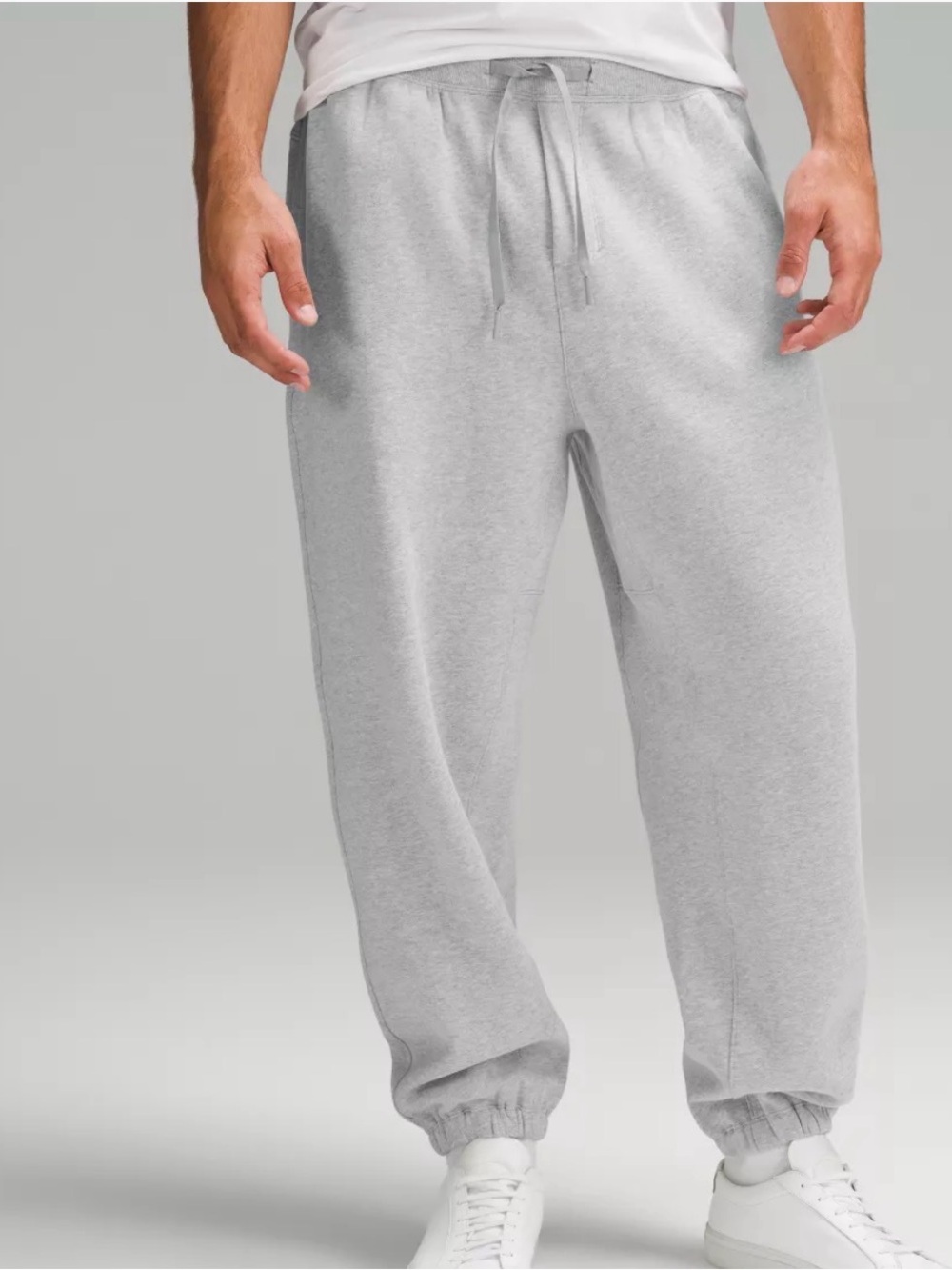 lululemon athletica Men's Heather Light Gray Jogger Sweatpants